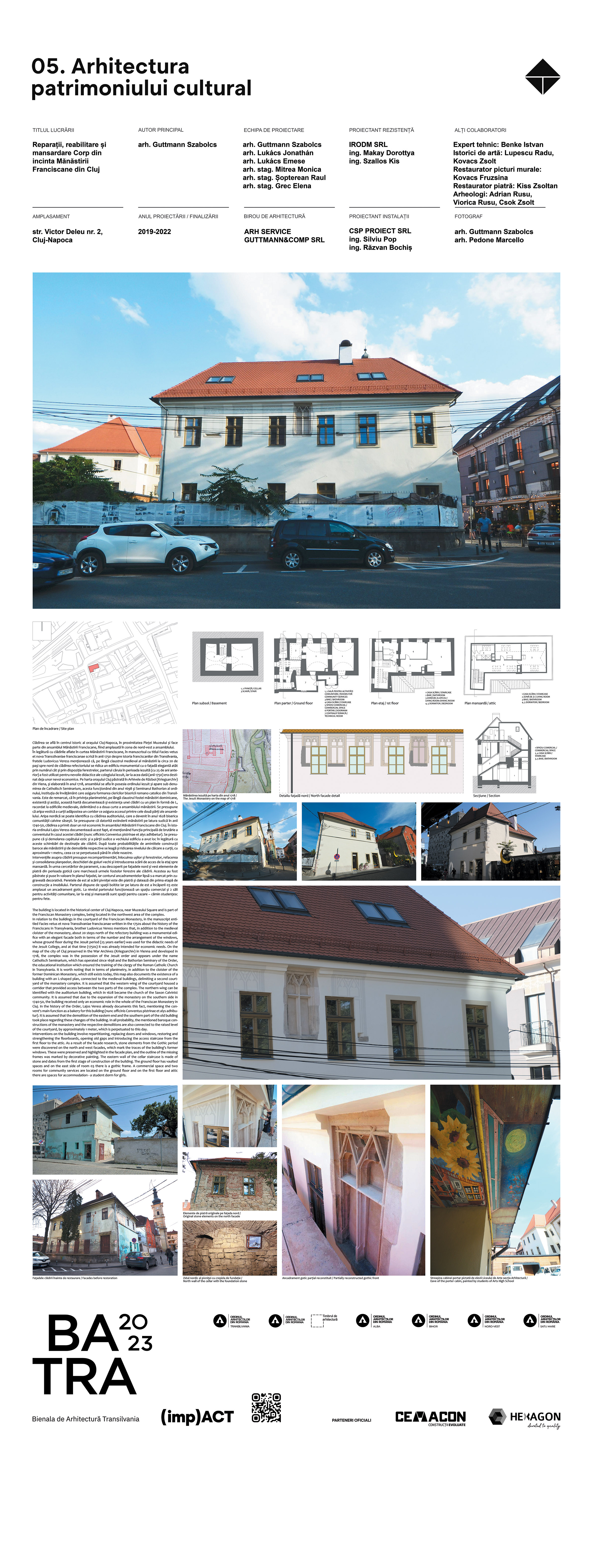 05 04 arh-guttmann-szabolcs reparatii-reabilitare-si-mansardare-corp-din-incinta-manastirii-franciscane-din-cluj PLANSA Casa Verde