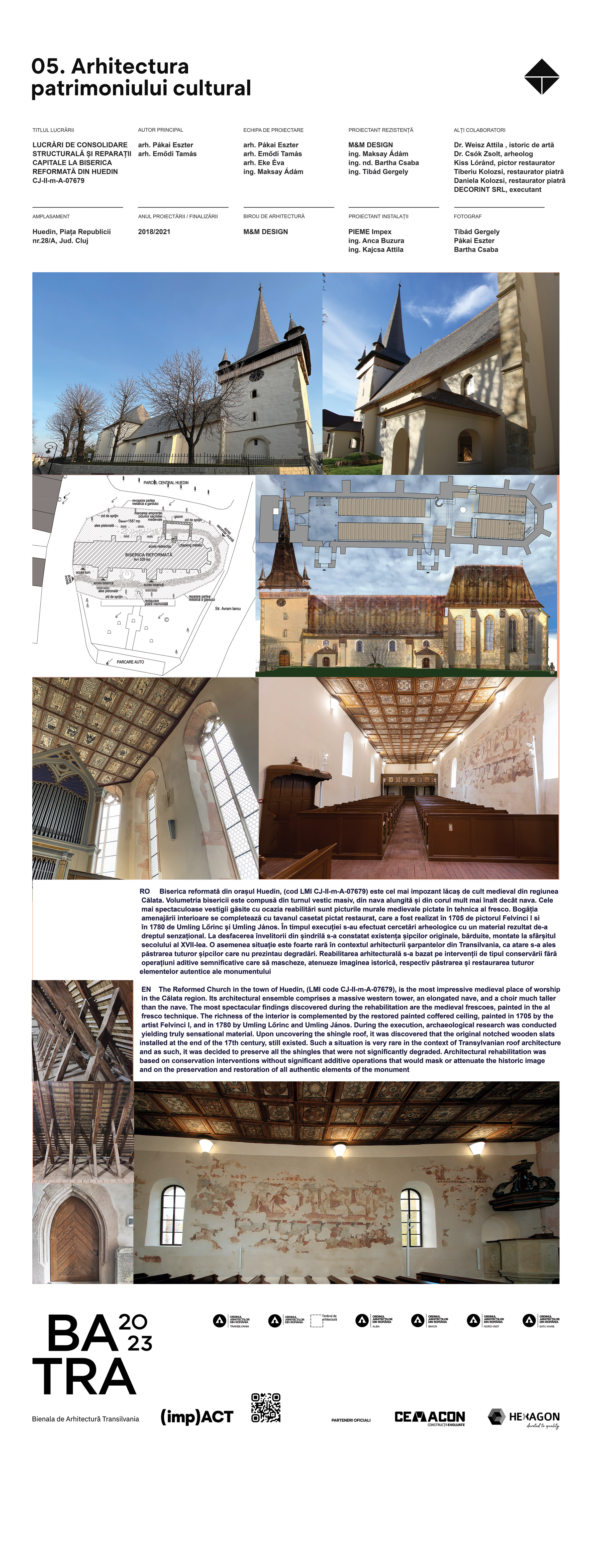 05 08 arh-emodi-tamas-arh-pakai-eszter lucrari-de-consolidare-structurala-si-reparatii-capitale-la-biserica-reformata-din-huedin